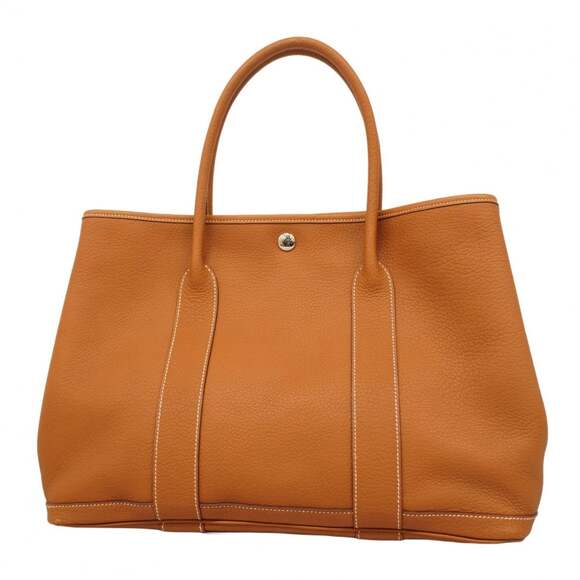 HERMES Handbags - Hermes Hermès Garden PM Negonda Gold Tote Bag (L Engraved) for Women